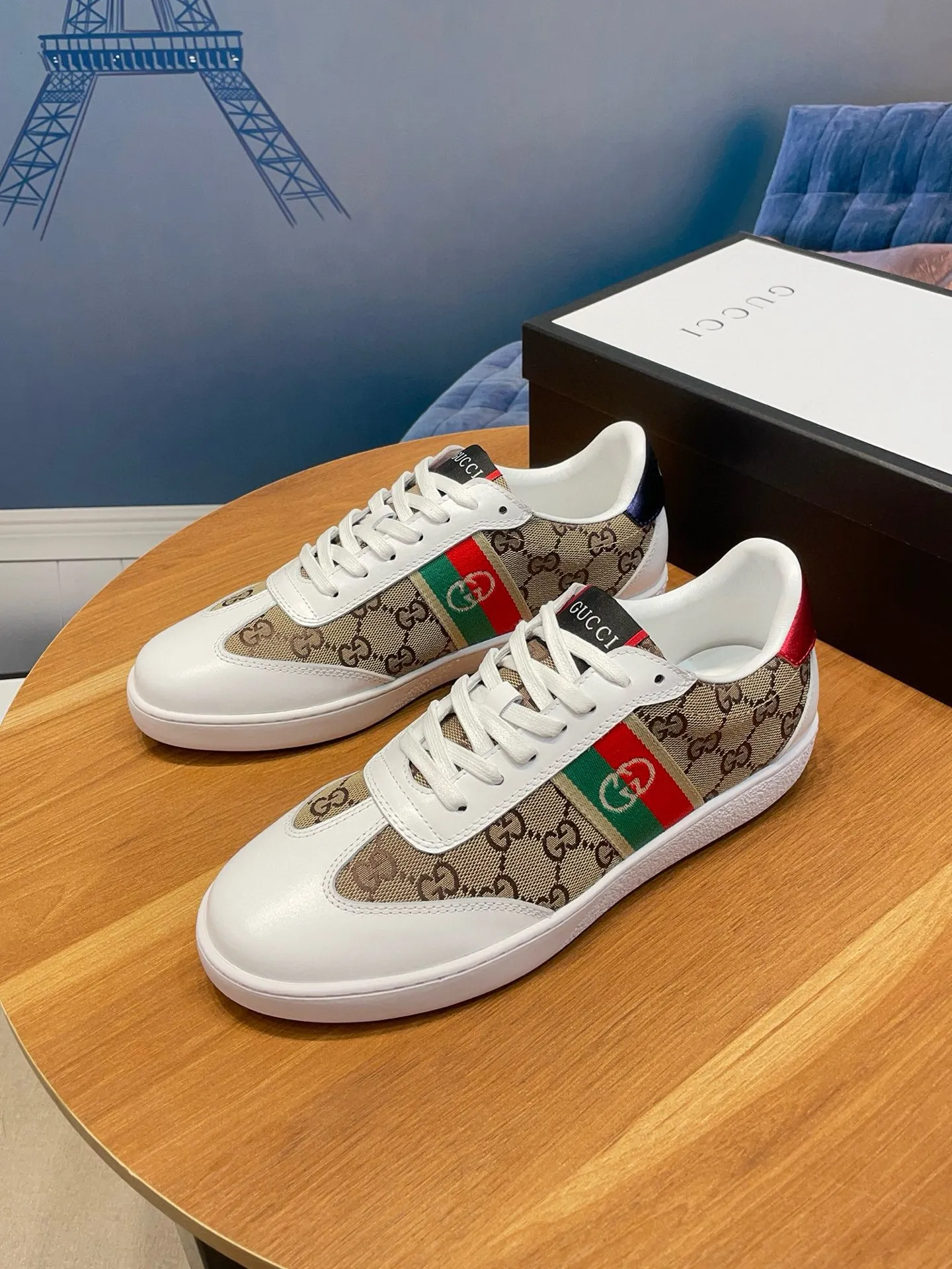 Men's clothing and shoes: 380💰New styles are here again! [Gucci Sports Men's Shoes] Gucci fashionable casual men's shoes 🇨🇳Original 1:1 mold, new model debuts first 💯Not high-profile but avant-garde, simple, low-key and fashionable, super versatile style 🌿Made of original cowhide with cloth ➕Sheepskin lining🎋The version is comfortable on the feet, first-class workmanship 🍍Size 38-44, (customized 45)